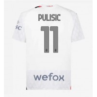 Dres AC Milan Christian Pulisic #11 Preč 2023-24 Krátky Rukáv
